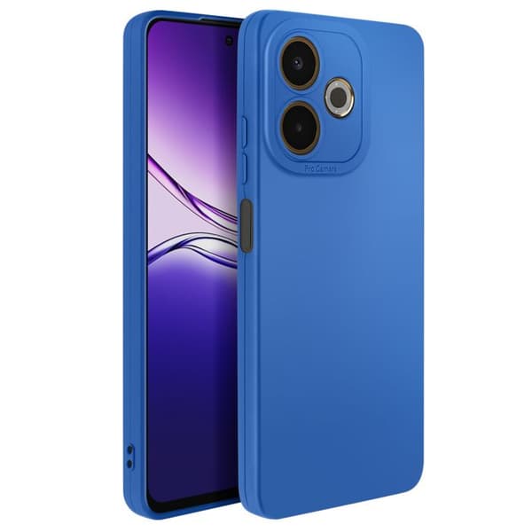 Siliconhylsa för Oppo A5 Pro med kameraförstärkning Blå Blå