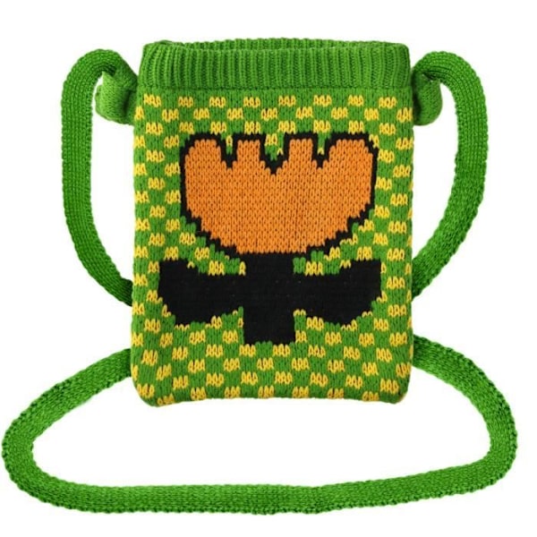 Stofsok etui til Smartphone Green Tulip Flower Pattern
