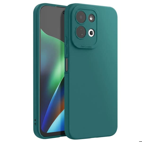 Silicone cover til Xiaomi Redmi 17, blød beskyttelse, stødabsorberende, grøn Grön