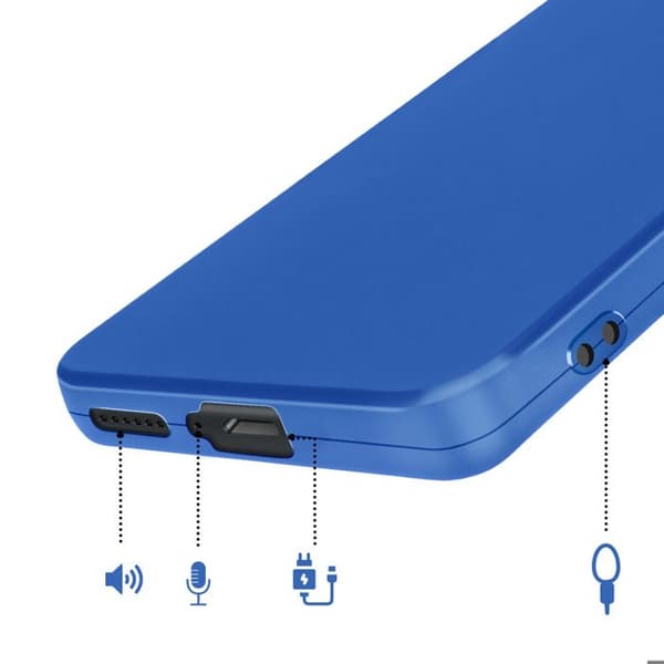 Silicone Cover til Redmi Note 15 med Forstærkning til Kamerablok Blå Blå