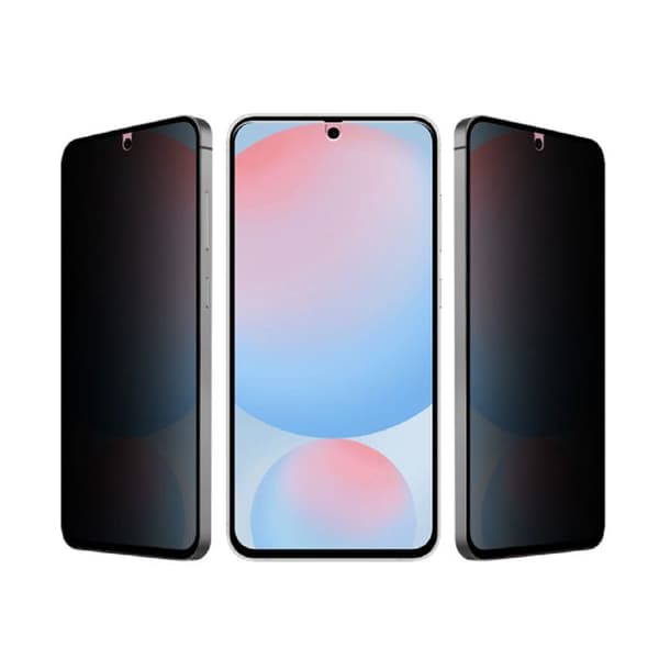 Skærmbeskyttelse til Galaxy S26 Plus Anti-Spion Hærdet Glas 2.5D Eiger Sort transparent Svart