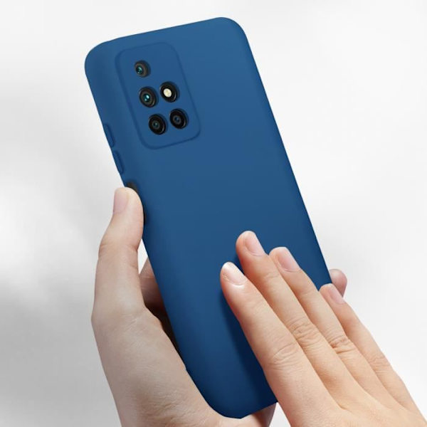Suojakuori - AVIZAR - Xiaomi Redmi 10 - Puolijäykkä silikoni - Soft-touch viimeistely - Sininen Blå