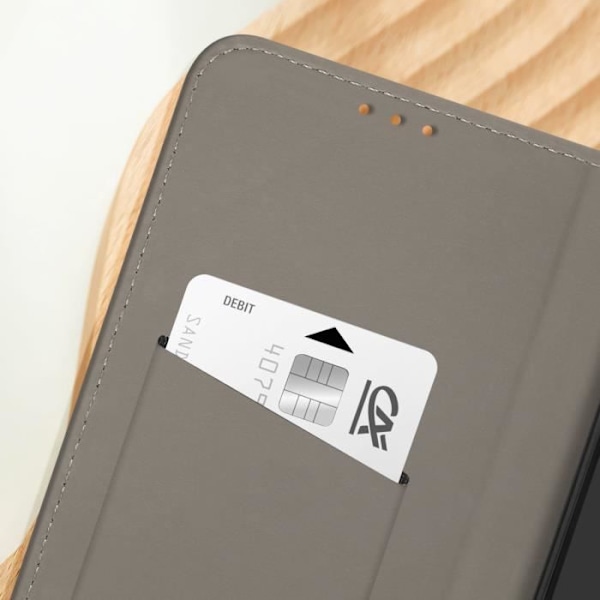 Etui til Samsung Galaxy M35 - AVIZAR - Sort klap - Kortholder - Støtte - Semi-stiv Svart