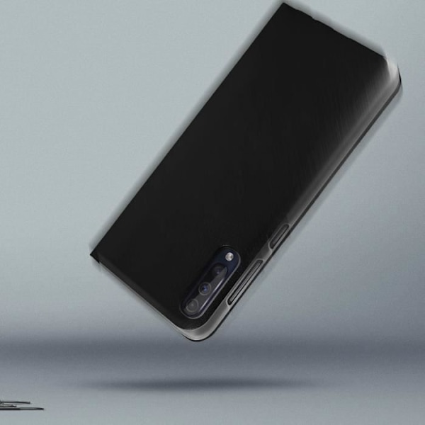 Smartphone cover - AVIZAR - Samsung Galaxy A50 - Hårdt etui - Kortholder etui - Sort Svart
