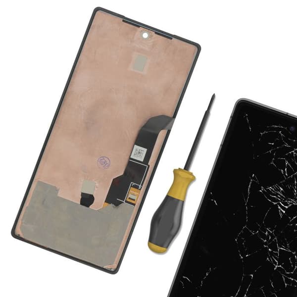LCD-skærm - Relife - Google Pixel 7a - Berøringsglas - 5,5 tommer - Sort Svart