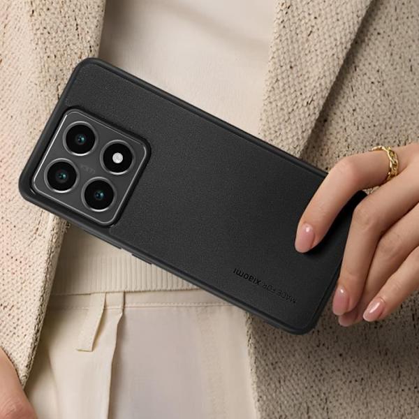 Fodral till Xiaomi 14T - XIAOMI - Smal design - Stötsäker halvstyv - Matt finish Svart
