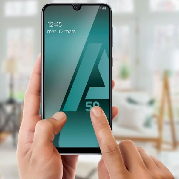 Skärmskydd - AVIZAR - Galaxy A50 - Härdat Glas - 0,3 mm - Rep resistant Svart