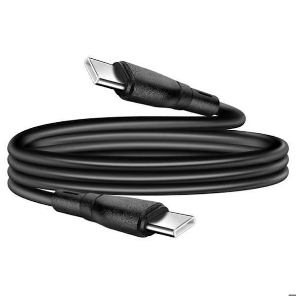 USB-C / USB-C Hurtigopladning 60W og Dataoverførsel 1m Blå Stjerne Sort Svart