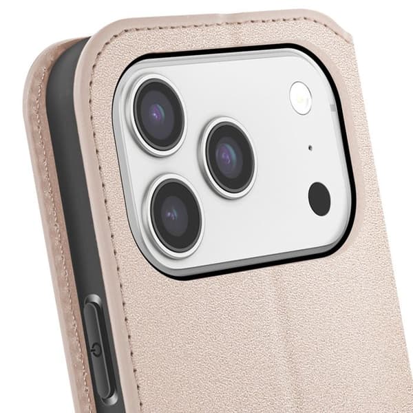 Folio-kotelo - AVIZAR - iPhone 17 Pro Max - Korttipidike - Tukitoiminto - Kulta Gul
