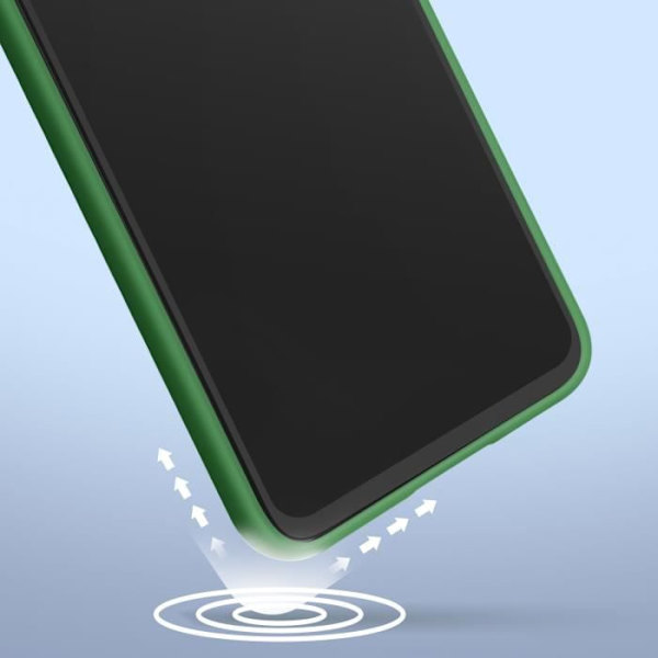 Fodral till Xiaomi Redmi Note 12 5G Halvstyv silikon mjuk yta grön