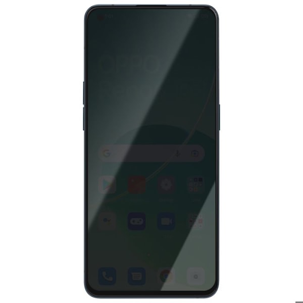 LCD-skärm + Touchscreen för Oppo Reno 6 med Svart Chassi Svart