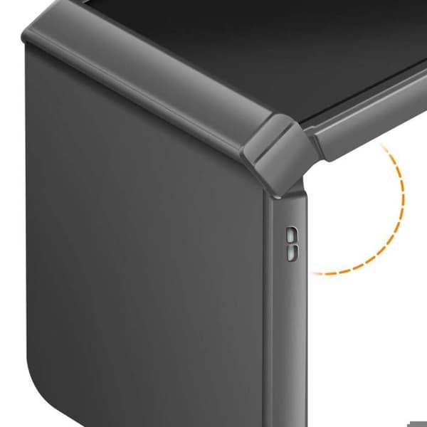 Coque til Galaxy Z Flip 7 Soft-Touch med Forstærket Hængsel Sort Svart