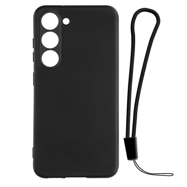 Samsung Galaxy S23 etui - AVIZAR - Halvstiv silikone - Sort soft-touch finish