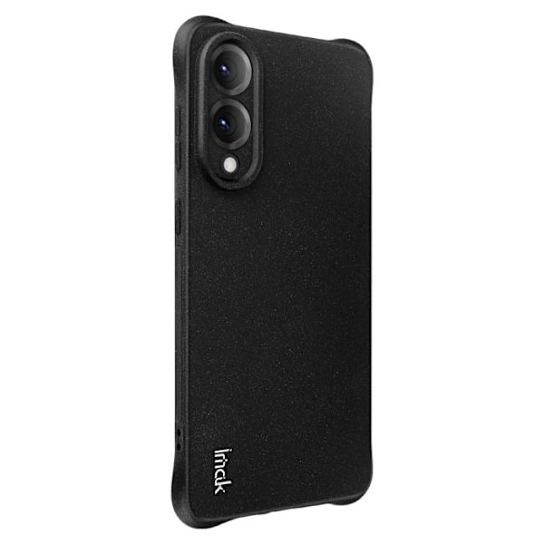 Coque til Samsung Galaxy S25 Edge Silikone Antichok Hjørne Bumper iMak Sort Svart
