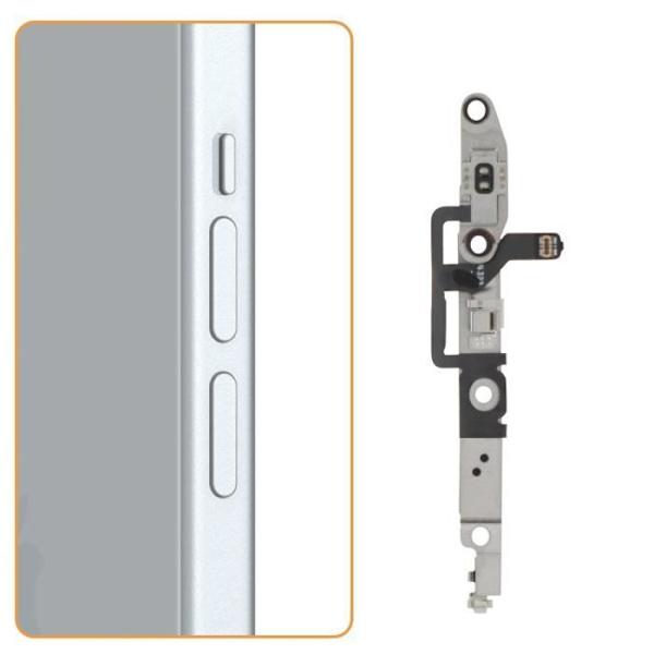 Äänenvoimakkuuspainikkeen kaapeli iPhone 15 Plus Mustalle - AVIZAR - iPhone 15 Plus äänenvoimakkuuspainikkeen kaapeli - Musta - 10 g Svart