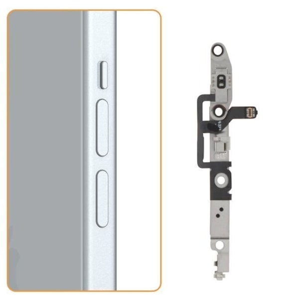 Lydstyrke knap kabel til iPhone 15 Plus Sort - AVIZAR - iPhone 15 Plus lydstyrke knap kabel - Sort - 10 g Svart