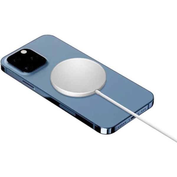 Induktionsoplader - BIGBEN CONNECTED - MSPAD15WW - 15W - Hvid - til iPhone 12 Hvid