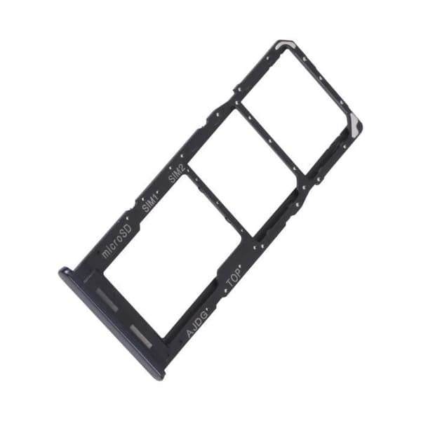 Erstatnings SIM-kort skuffe - Samsung Galaxy A04s - Sort - Dual Nano SIM + Micro-SD Svart
