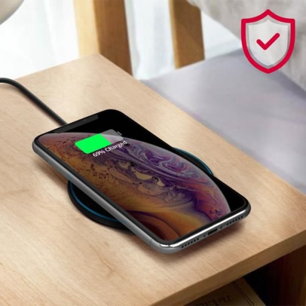 QI Wireless Charger Power 15W Hurtigopladning Non-Slip Pads XO