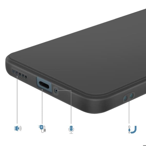 Silicone Cover til Redmi Note 15 Pro 5G, Stødabsorberende, Olieforsinket, Sort Svart