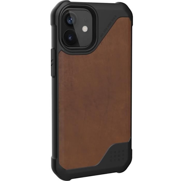 Coque - UAG - Metropolis LT - Kompatibel med iPhone 12 Mini - Brun Läder - Mjuk och lätt kastanj