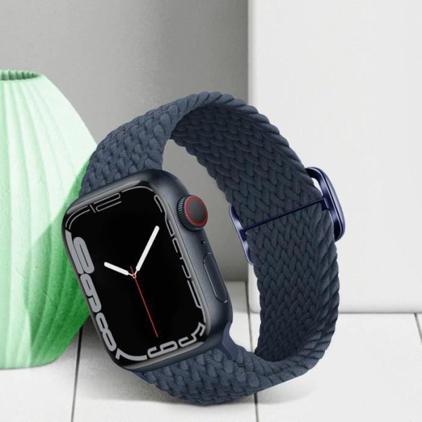 Rem för Apple Watch 41 mm / 40 mm / 38 mm Andas flätad nylon kungblå