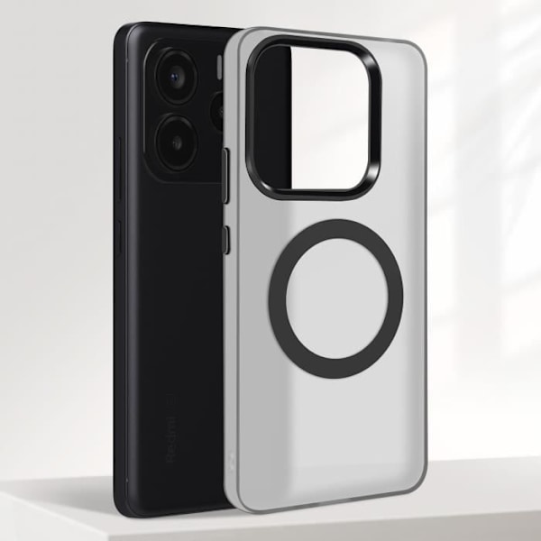 Coque för Xiaomi Redmi Note 14 5G MagSafe Stötabsorberande Militär Kvalitet Svart Svart