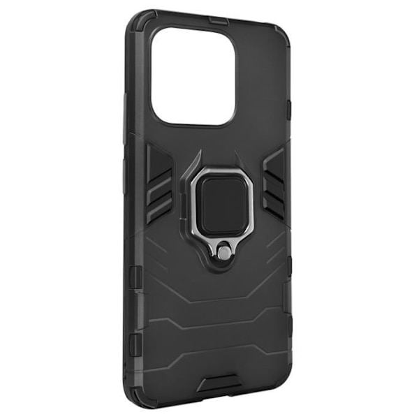 Älypuhelinkotelo - AVIZAR - Xiaomi Redmi 12C - Hybridi - Iskunkestävä - Metallirengas Svart