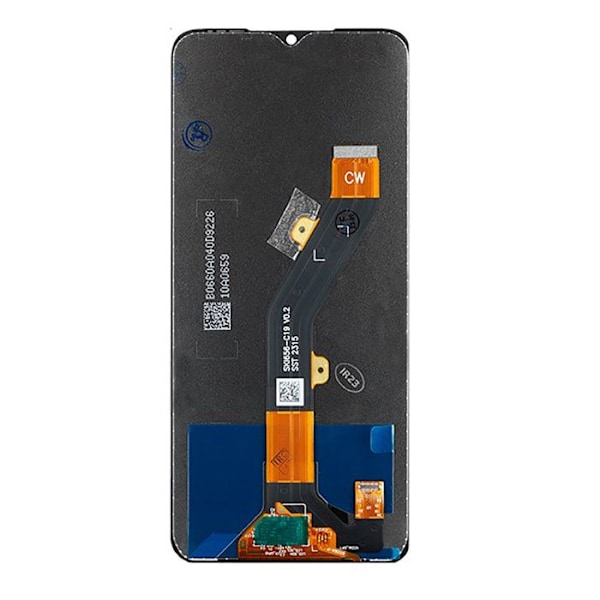 LCD- og IPS-touchskærm til Infinix Hot 30i HD-display i sort Svart