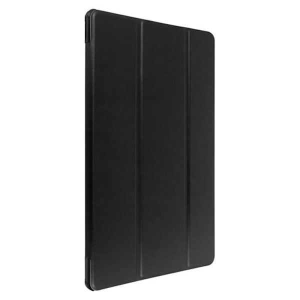 Fodral - AVIZAR - Galaxy Tab A7 Lite - Svart ekologiskt läder - Videostöd - Integrerat tangentbord Svart