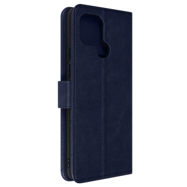 Cover til Xiaomi Redmi A1 2022 - AVIZAR - Chesterfield - Flap - Videounderstøttelse - Midnatsblå midnattsblå