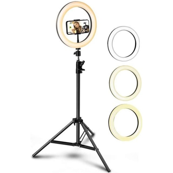 Kit för vloggning och fotografering med 1,6 m stativ och Bigben mycket storformat dimbar LED-lampa