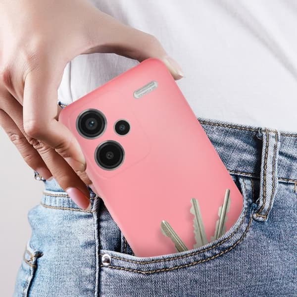 Etui til Xiaomi Redmi Note 13 Pro Plus 5G Soft-touch Anti-Fingerprint Pink Rosa