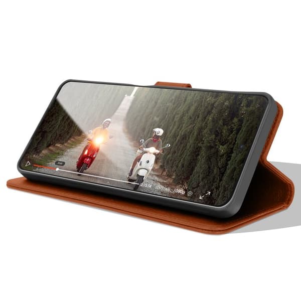 Plånboksfodral för Xiaomi Redmi Note 11 och Note 11s Stöd Zanaé Brun kastanj