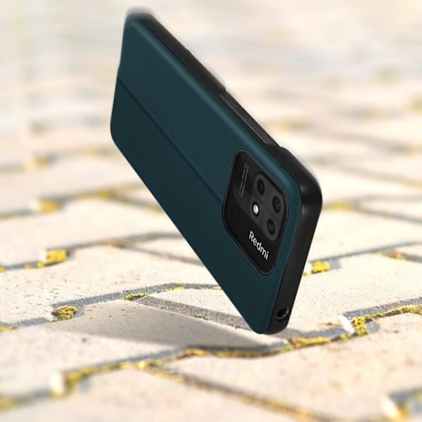 AVIZAR Case til Xiaomi Redmi 10C - Time Window og Video Support - Grøn Grön