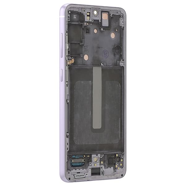 Erstatnings LCD Skærm til Galaxy S21 FE med Lavendel Chassis Violett