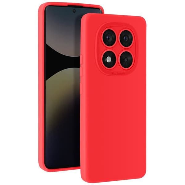 Coque - Xiaomi Redmi Note 14 Pro/Pro Plus - Pehmeä Silikoni - Kamera Suojattu - Punainen Röd