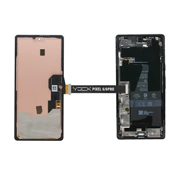 Nappe Test Skærm - AVIZAR - Google Pixel 6a - Diagnose før Reparation - Sort Svart