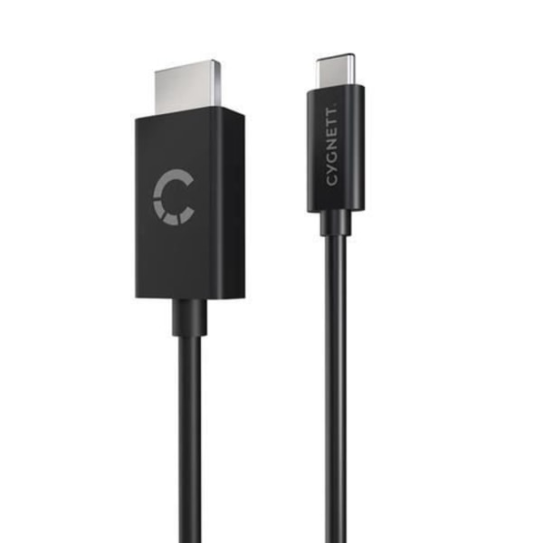 CYGNETT UNITE USB-C TIL HDMI KABEL 4K-60HZ 1.8M - SORT - STIK, FA