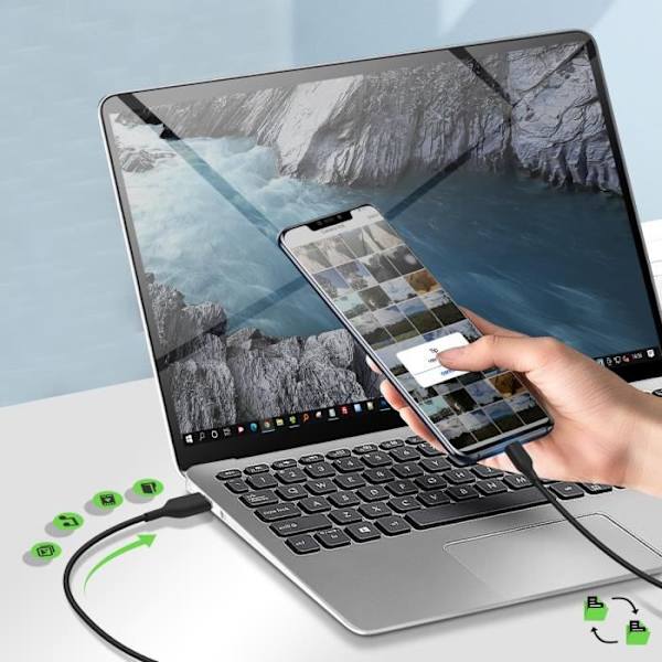 Belkin Ultra-resistent USB till USB-C laddnings- och synkroniseringskabel 1m Svart