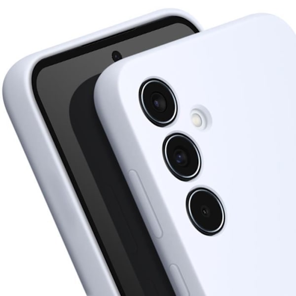 Officiellt fodral för Samsung Galaxy A55 Silikon Tunn Soft Touch Samsung Ljusgrå Grå