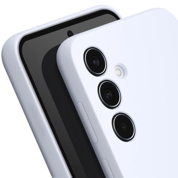 Officielt etui til Samsung Galaxy A55 Silikone Tynd Soft Touch Samsung Lysegrå Grå