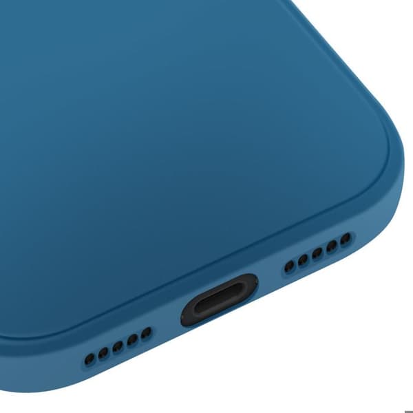 Cover - UNDERRETNING - iPhone 17 Pro - Blød Silikone - Ultra Tynd - Mat Blå Blå