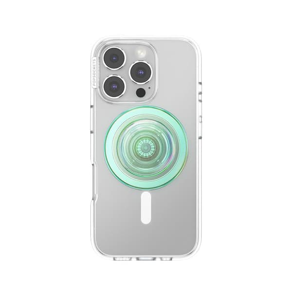 Support Smartphone PopGrip MagSafe Funktion Stativ og Selfie Fastgørelse Solid PopSockets Turkis Blå
