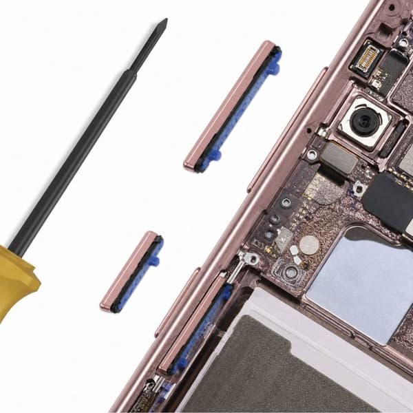 Ström- och volymknappar för Samsung Galaxy Note 20 / Note 20 Ultra Brons brun