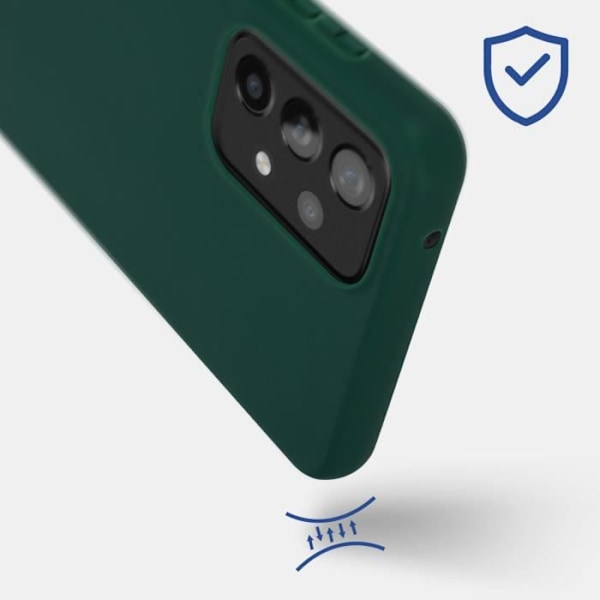 Samsung Galaxy A33 5G kotelo joustava silikoni mattapintainen sormenjälkiä estävä vihreä vihreä