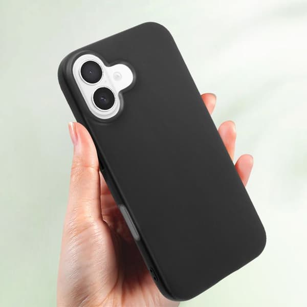 Fodral - MAYAXESS - iPhone 16 - Mjuk silikon - Stötsäkert skydd - Elegant finish Svart