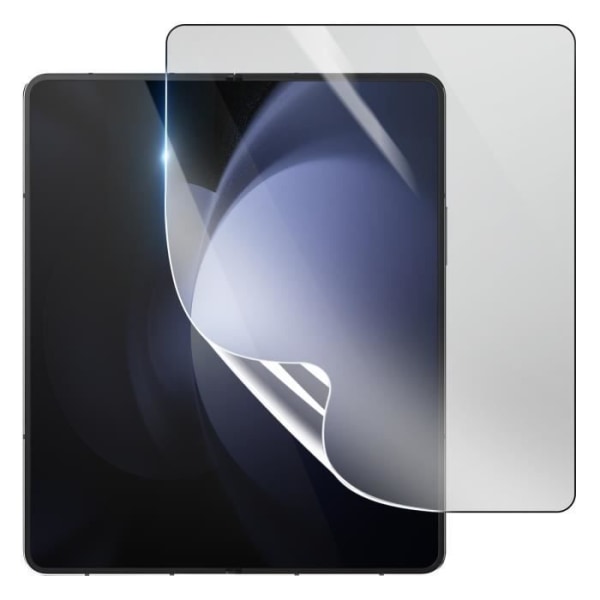 Suojakalvo - 3MK - Samsung Galaxy Z Fold 2 - Iskunkestävä Hydrogeeli - Läpinäkyvä - Naarmuuntumaton Transparent