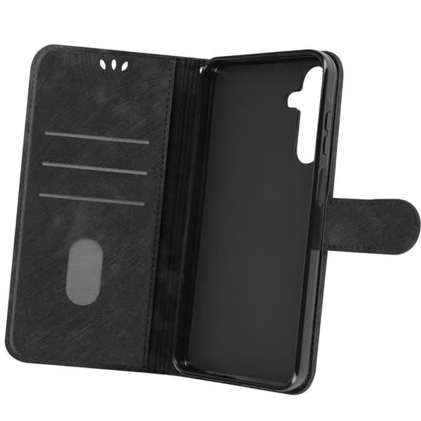 Tigerfodral för Samsung A25 5G Plånbok Videostöd Handledsrem Svart Sort