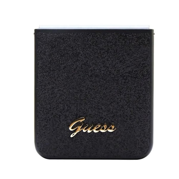 Skyddande skal för Samsung Galaxy Z Flip 5 med glitter Guess svart Svart